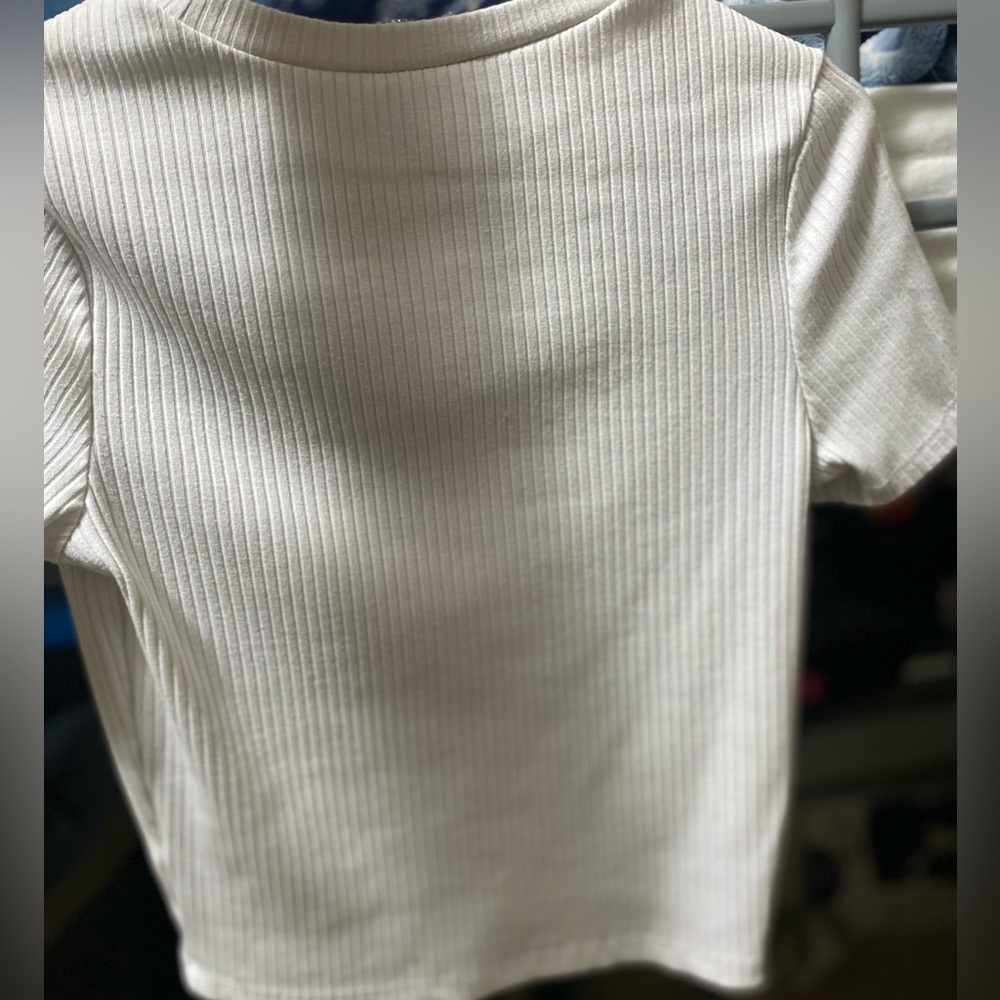 Never worn. Angel-White ,Forever 21 shirt , Size M